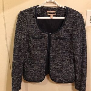 Banana Republic Navy Italian wool Bouclé jacket